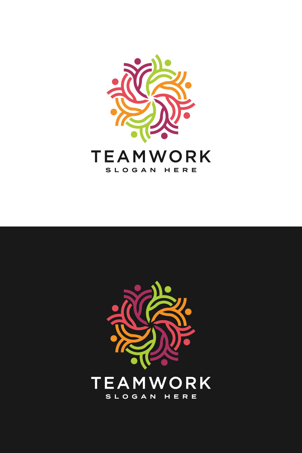 Teamwork People Community Logo Design