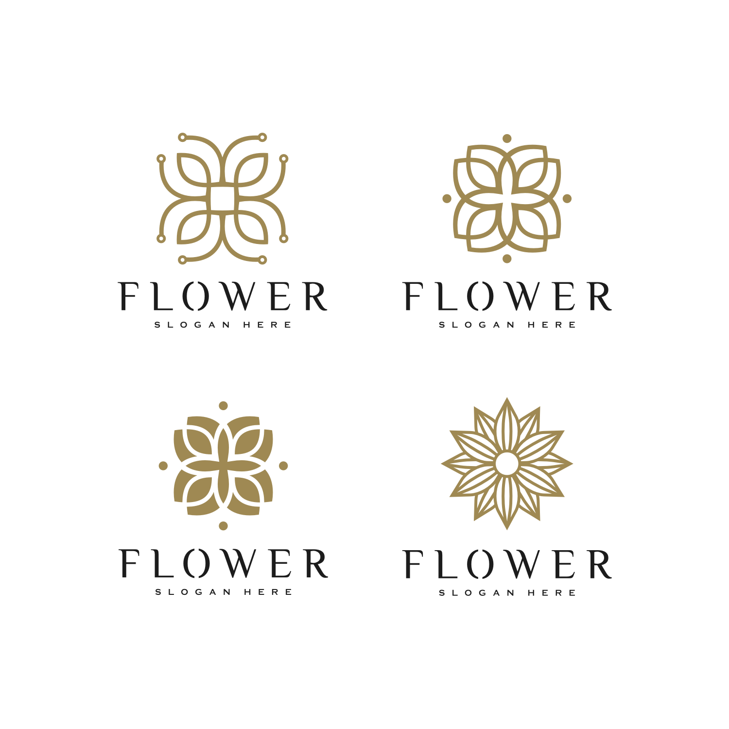 Flower Nature Logo Design Template Vector cover image.