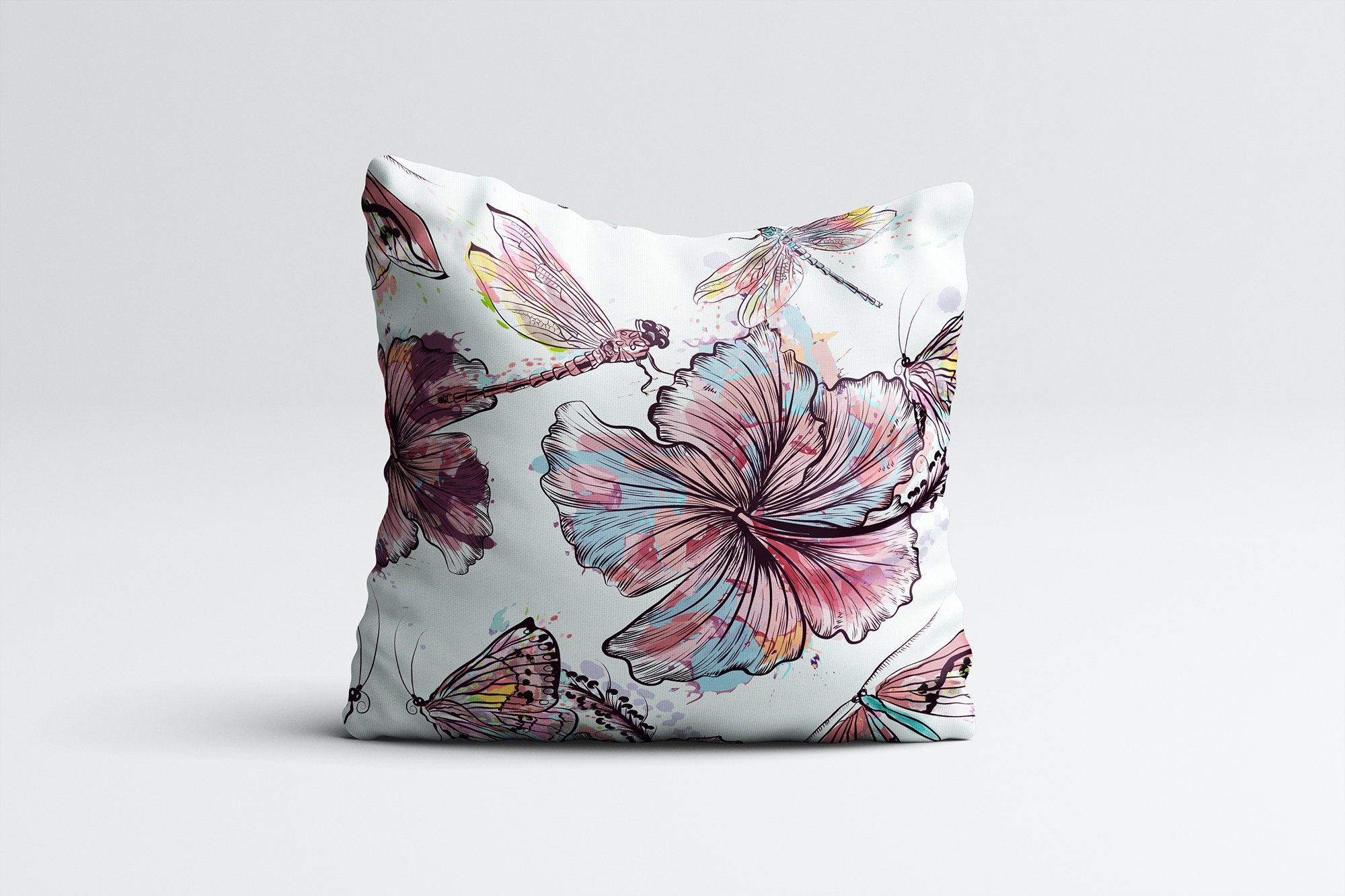 Use this hibiscus print for your pillow.