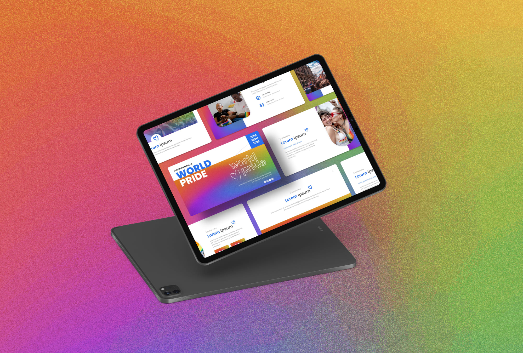 World Pride Presentation Template - tablet.