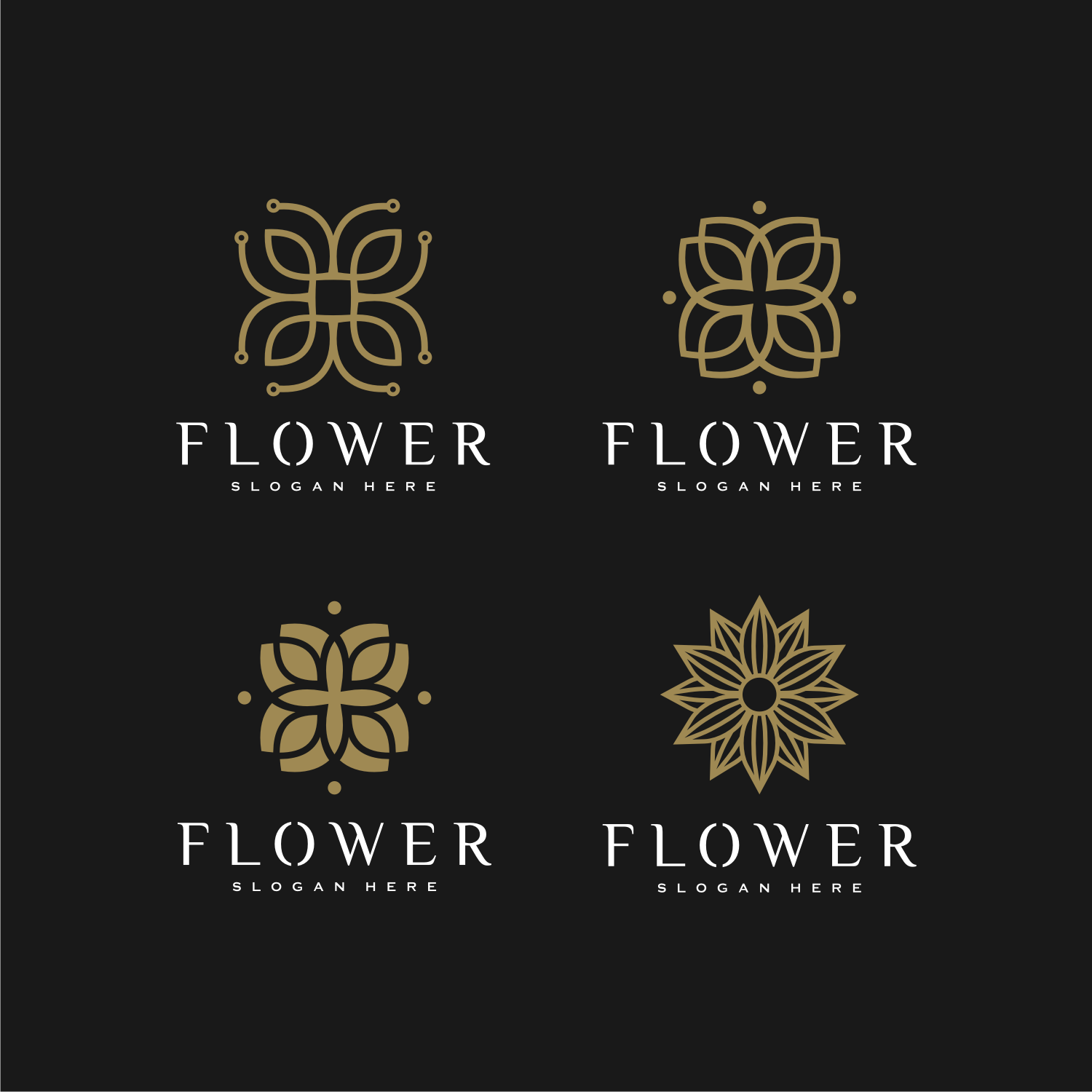 Flower Nature Logo Design Template Vector previews.