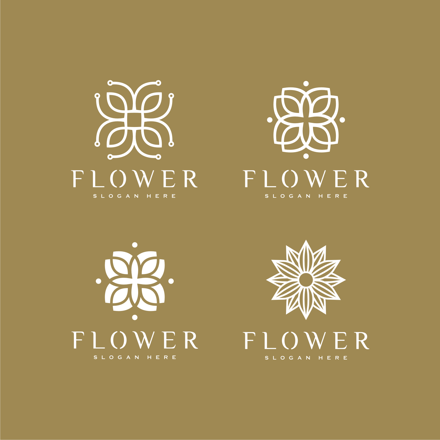 Flower Nature Logo Design Template Vector