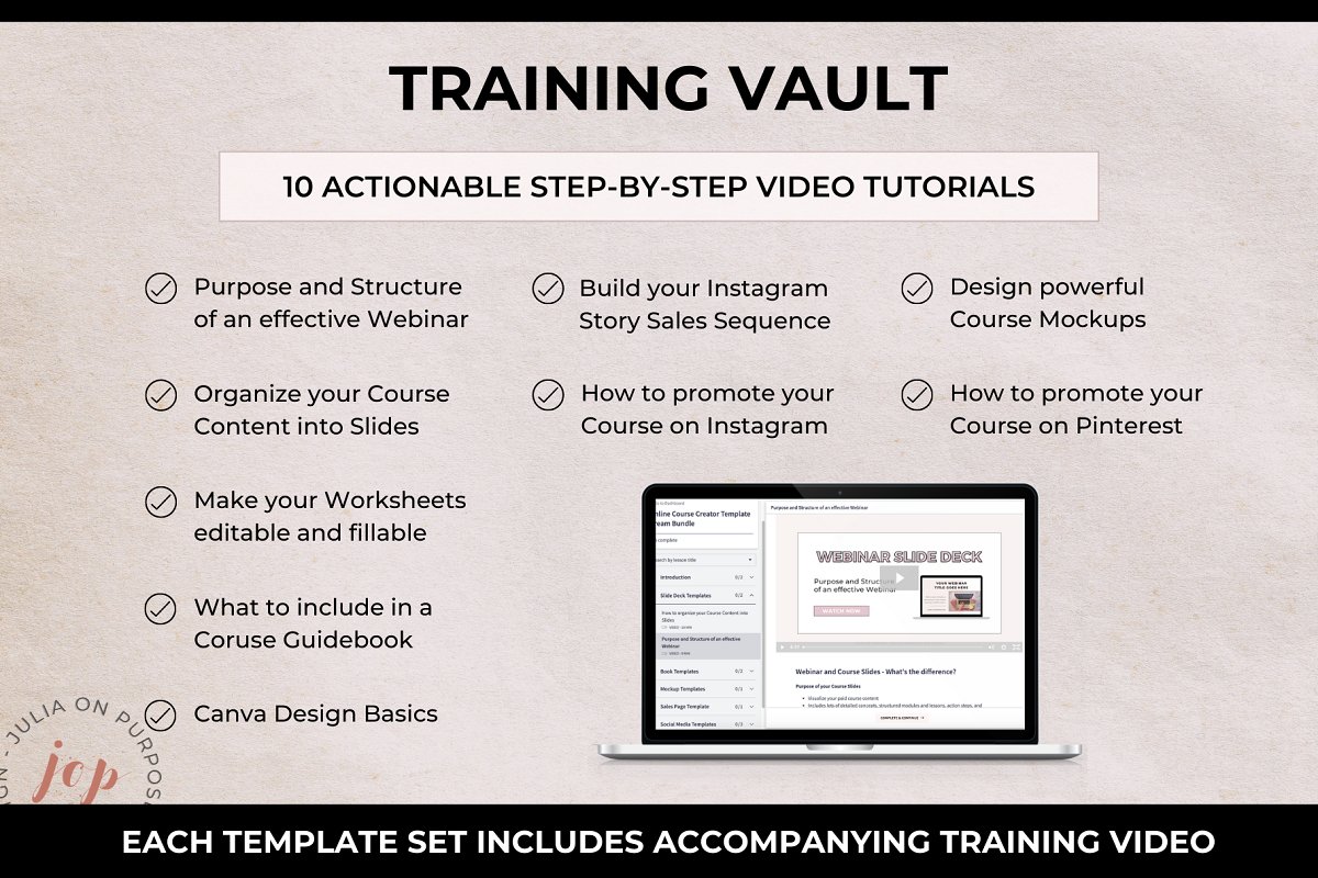 You can train your skills by 10 actionable step-by-step video tutorials.