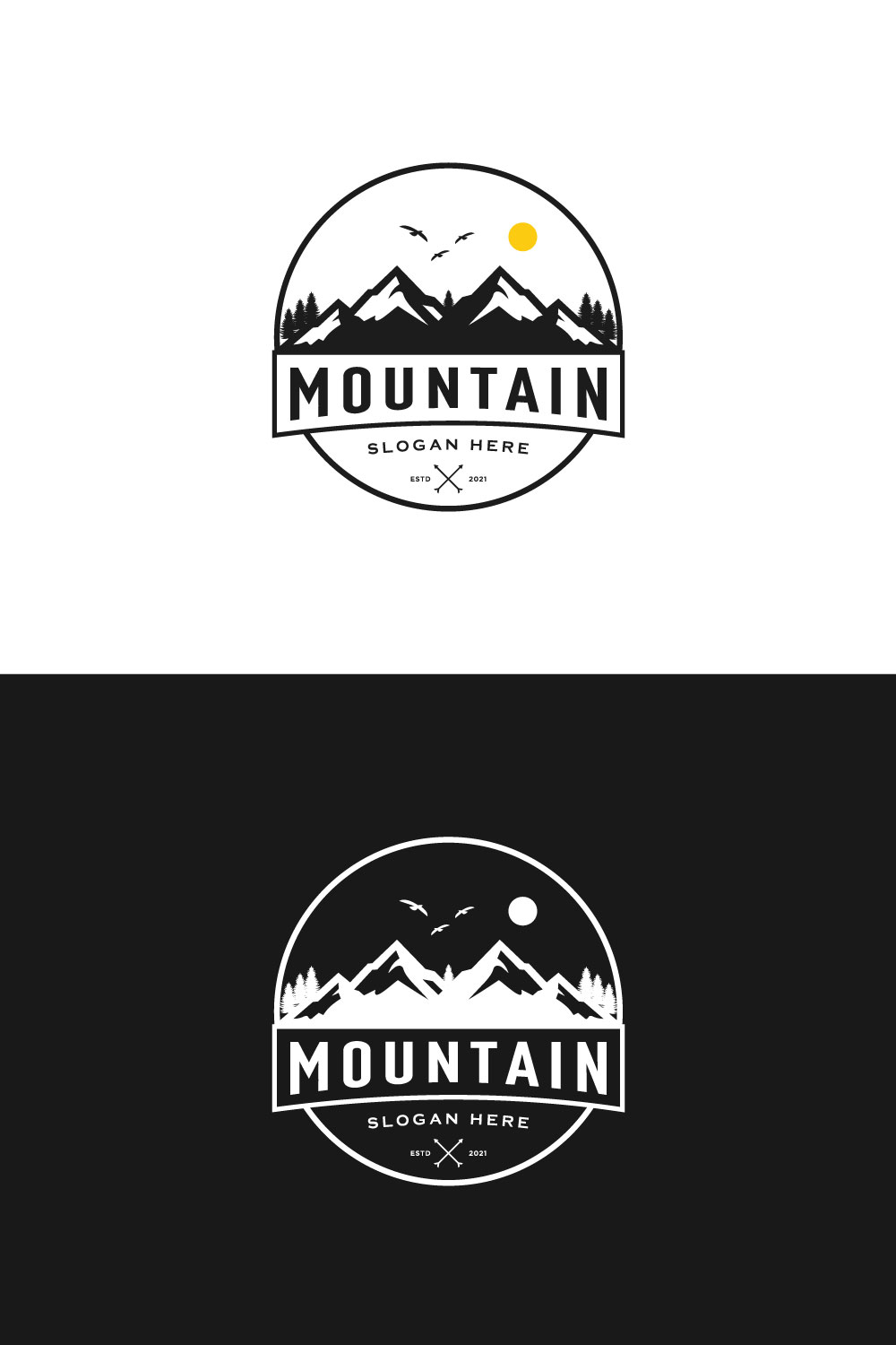 Mountain Logo Vector Design previews.