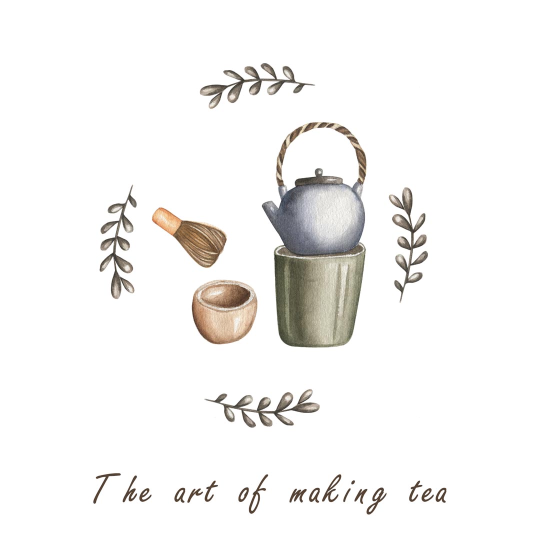 Tea Lovers Watercolor Collection
