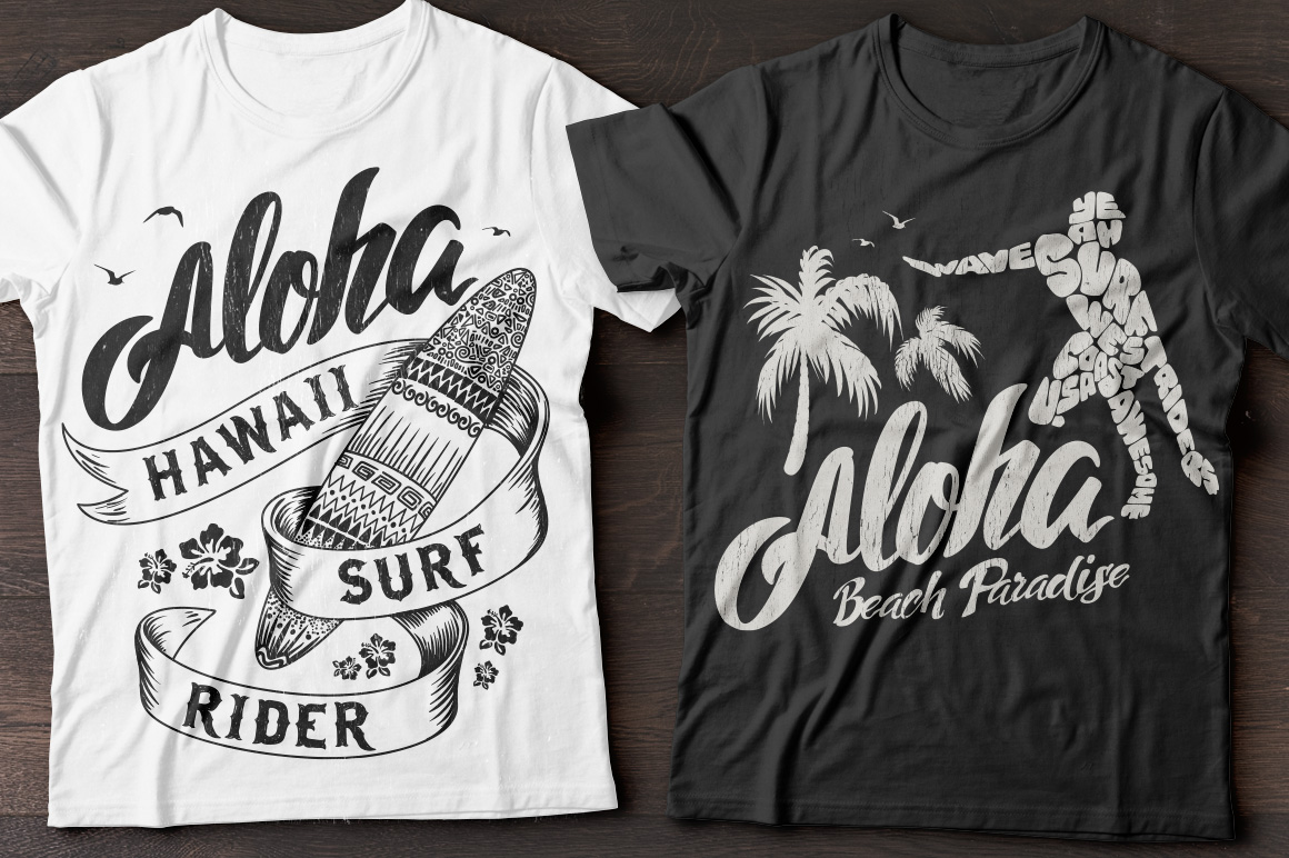Pack of 6 Summer T-shirts Designs
