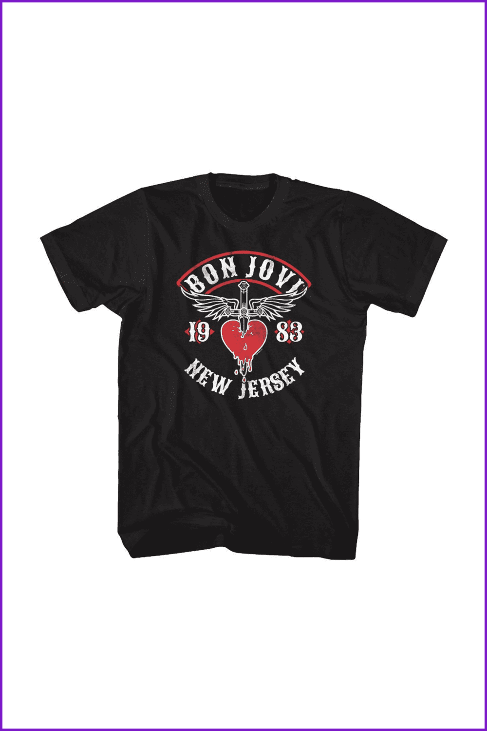 Bon Jovi T-Shirt - New Jersey 1983.