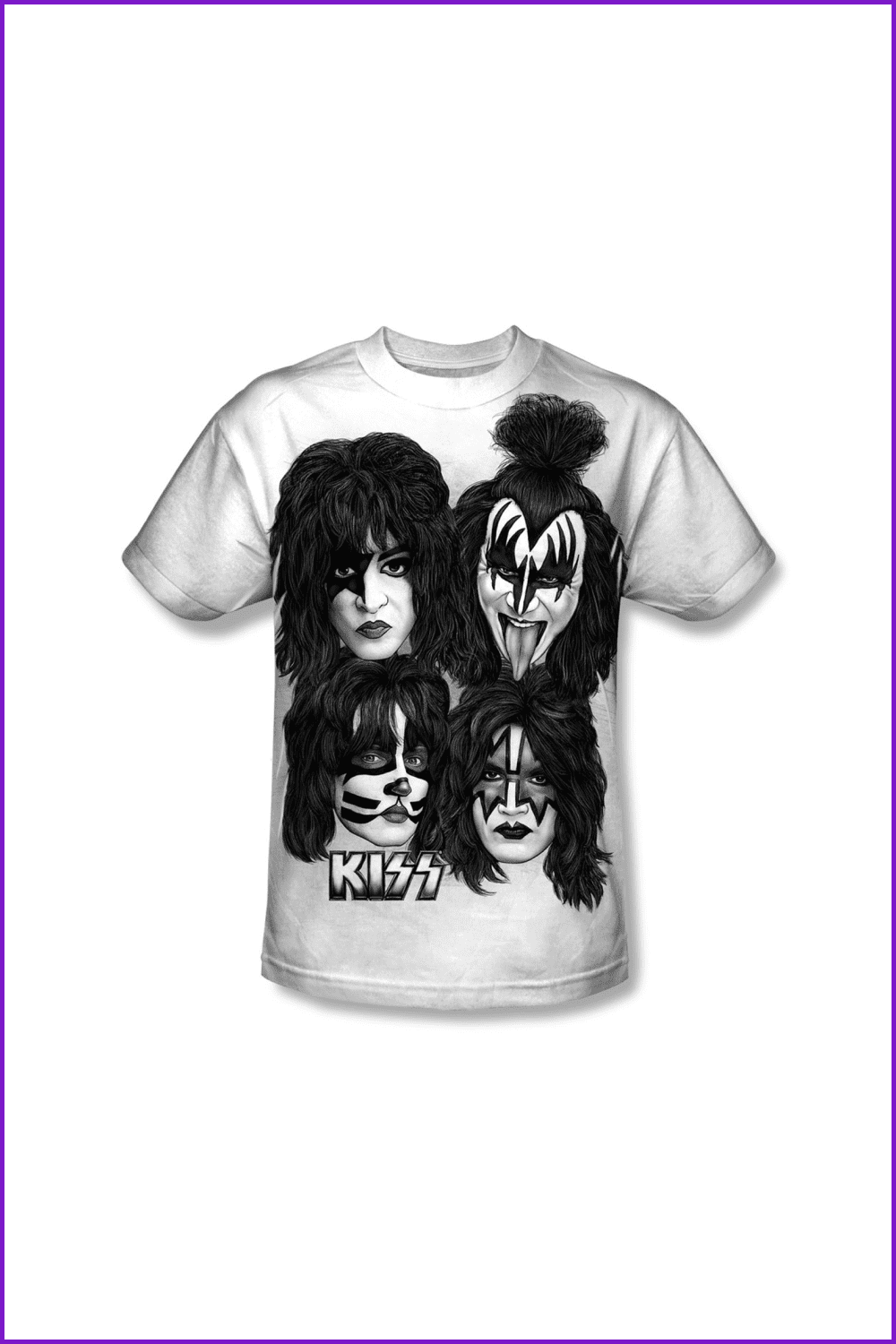 Kiss Sublimated Youth T-Shirt - Heads.