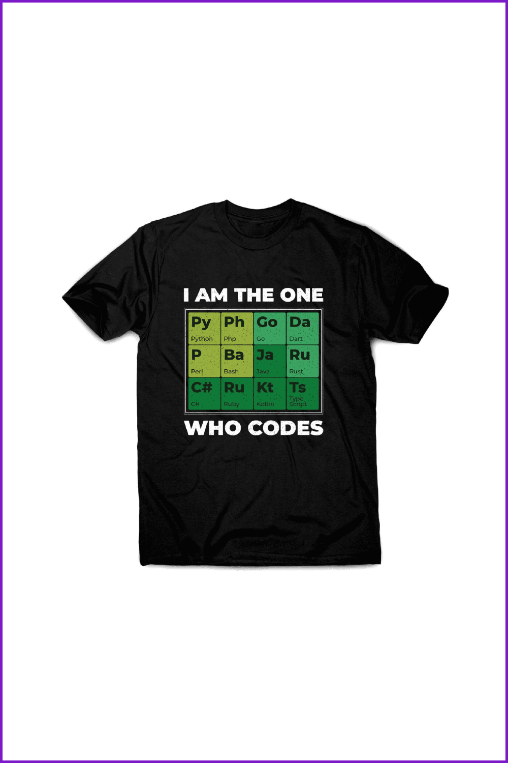 Developer Periodic Table - Men's Funny Premium T-Shirt.