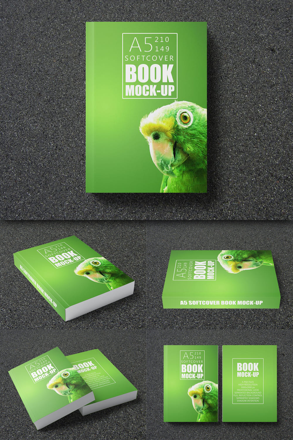 963051 book mock up a5 soft cover pinterest 1000 1500
