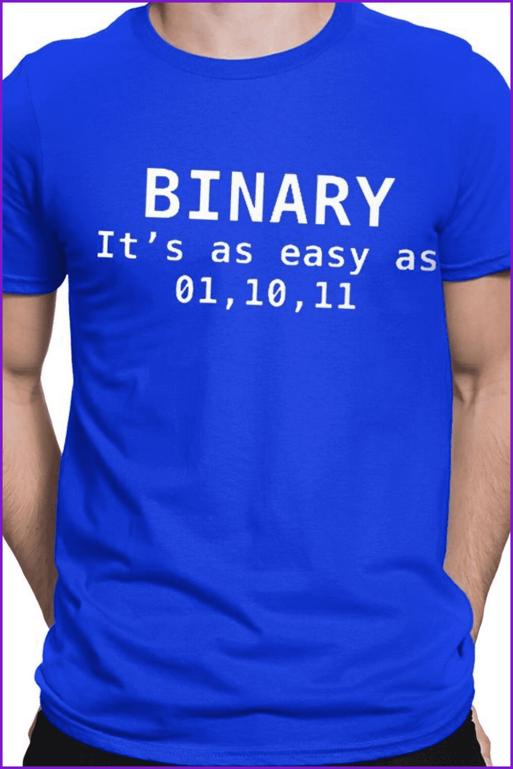 Binary Mens T-Shirt Funny Geek Nerd.
