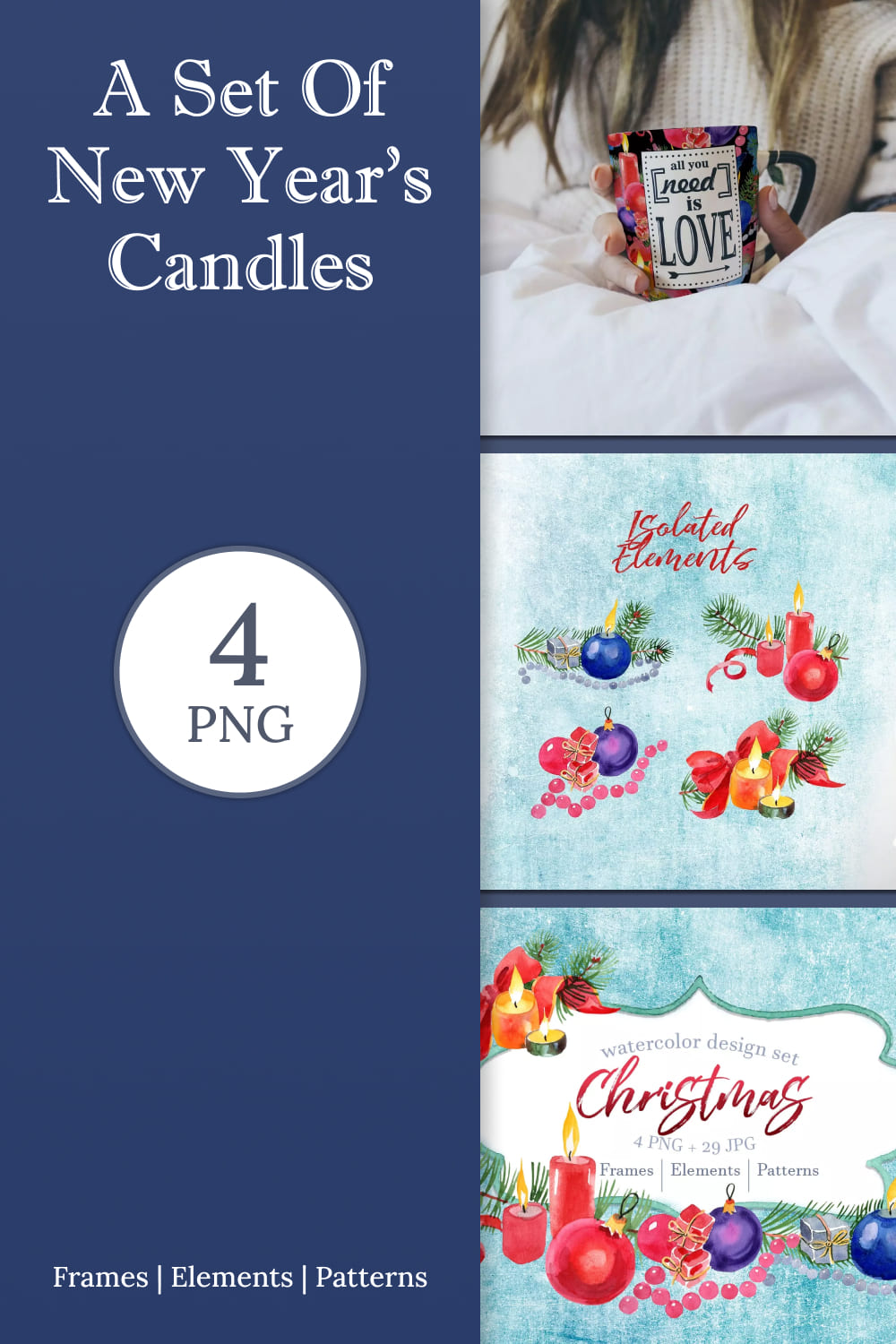 a set of new years candles png set 01 1 1