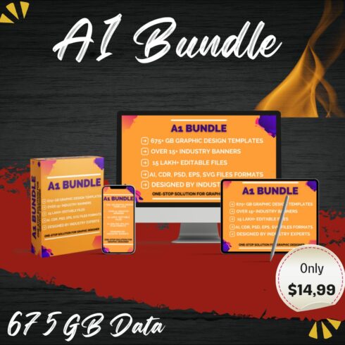 A 1 BUNDLE World Biggest Great Graphic Bundle Here With Very Cheap Price Cover Image.