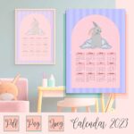 Calendar 2023 with Cute Rabbit cover image.