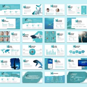 Aequor - Sealife Powerpoint Template: 1200 Total Slides – MasterBundles
