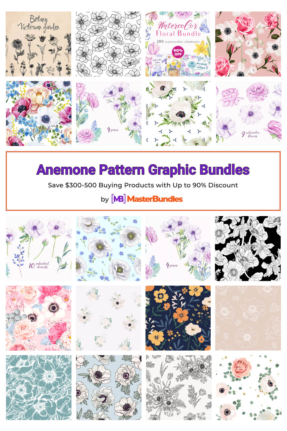 anemone pattern graphic bundles pinterest image.
