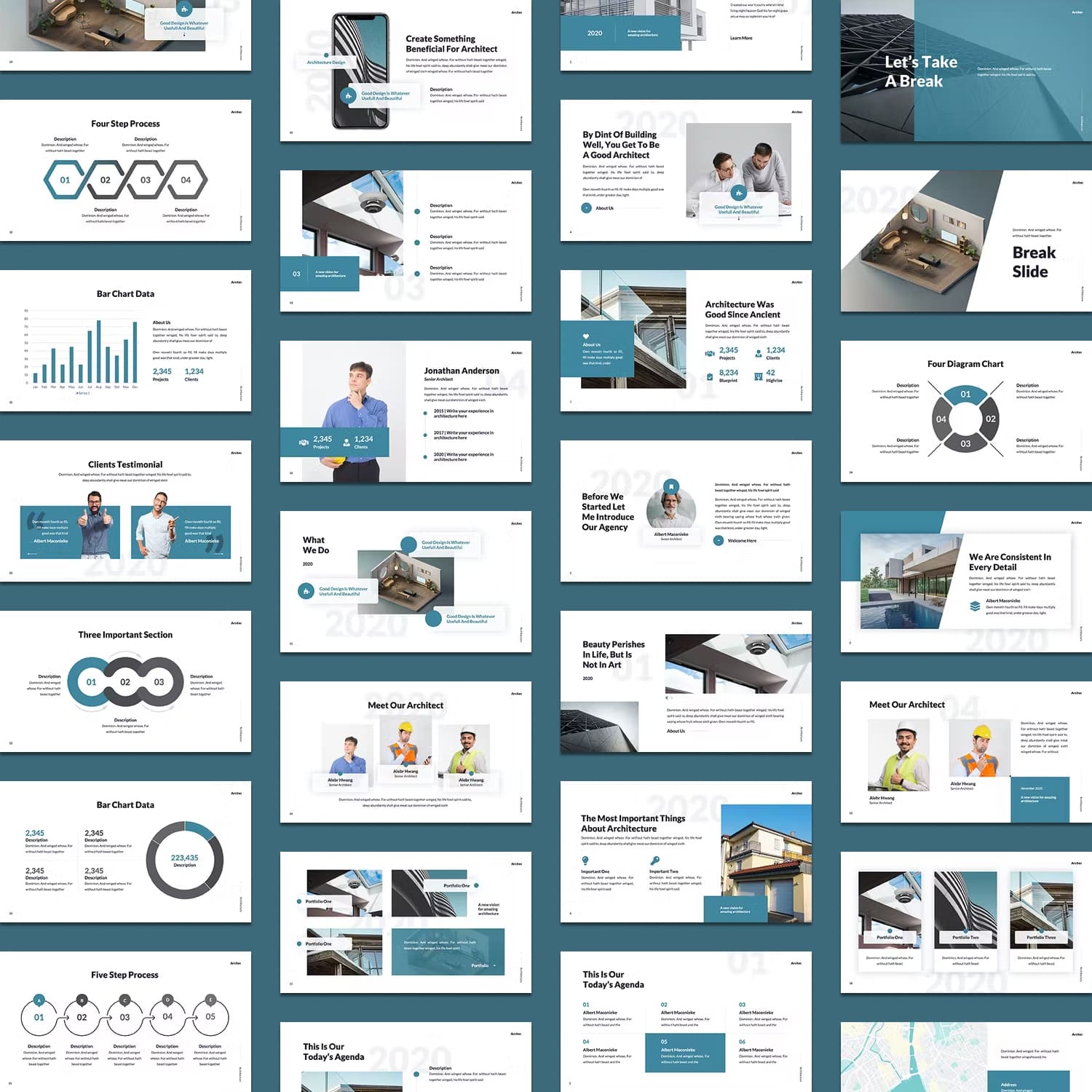 Architecture keynote template created by Neermana.