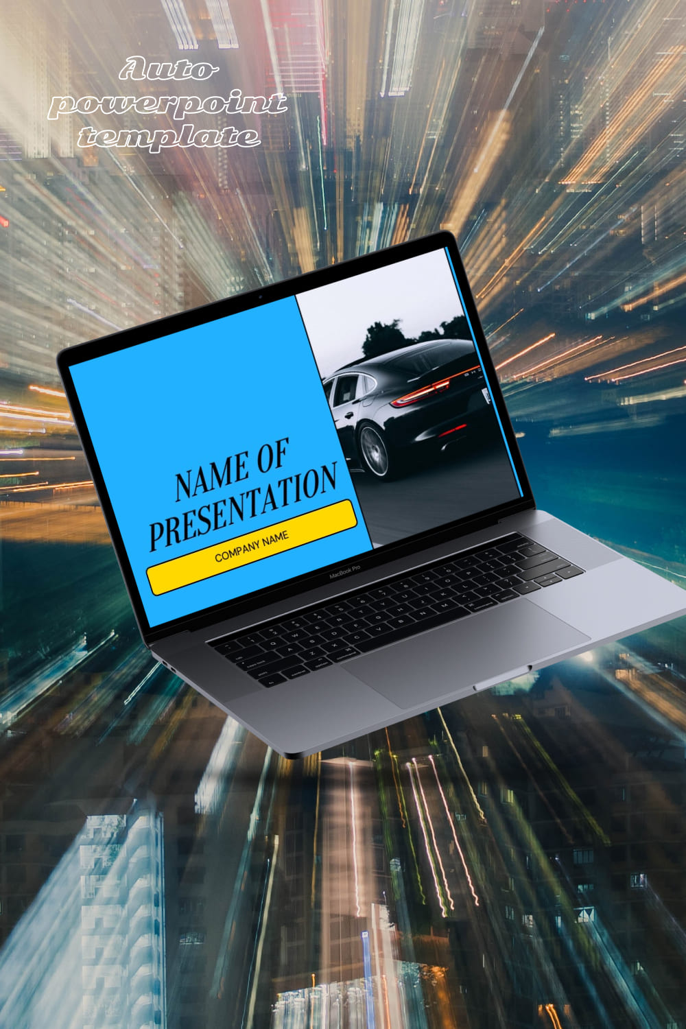 Auto powerpoint template - pinterest image preview.