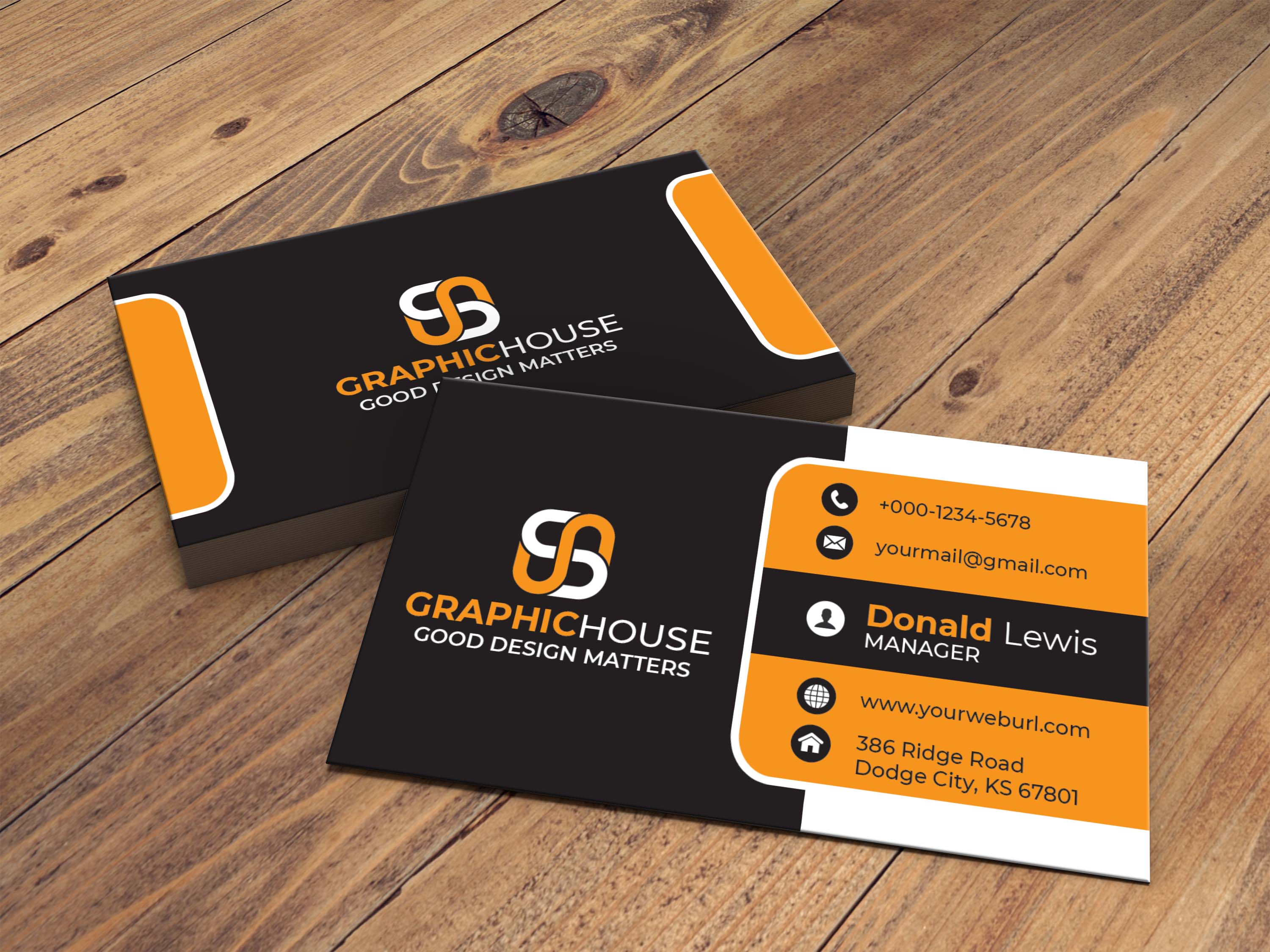 Modern Creative And Professional Business Card Template PSD