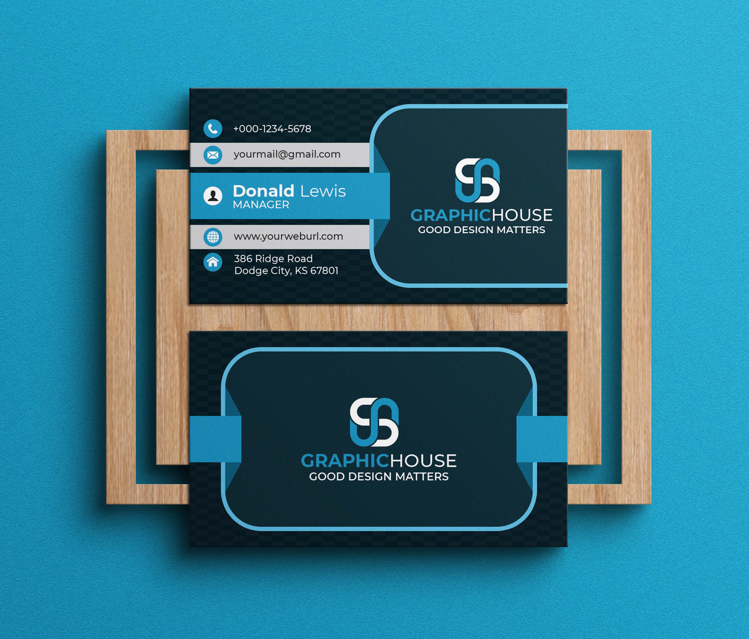 Professional Business Card Template 300 DPI