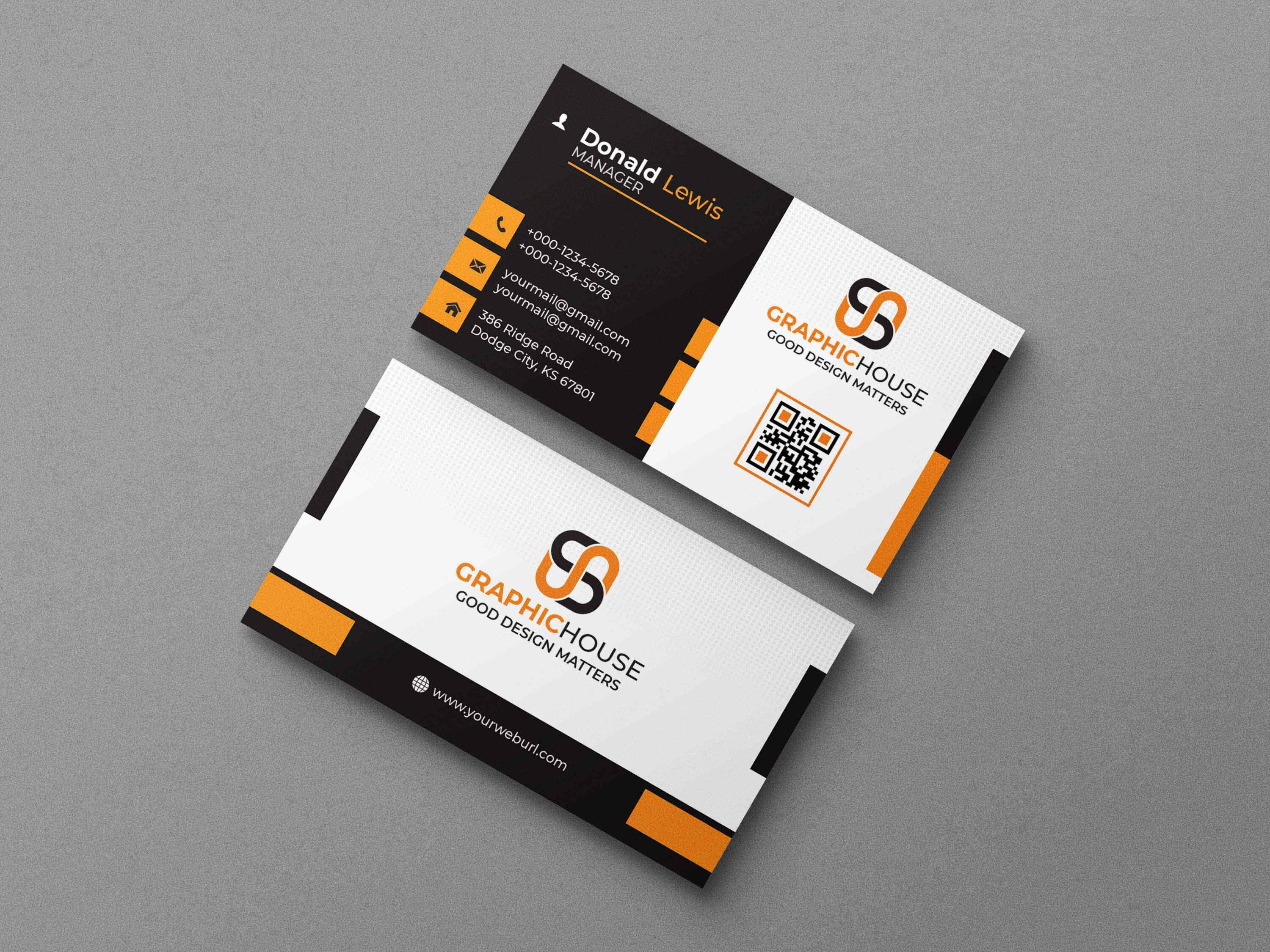 Beautiful Creative And Professional Business Card Template.