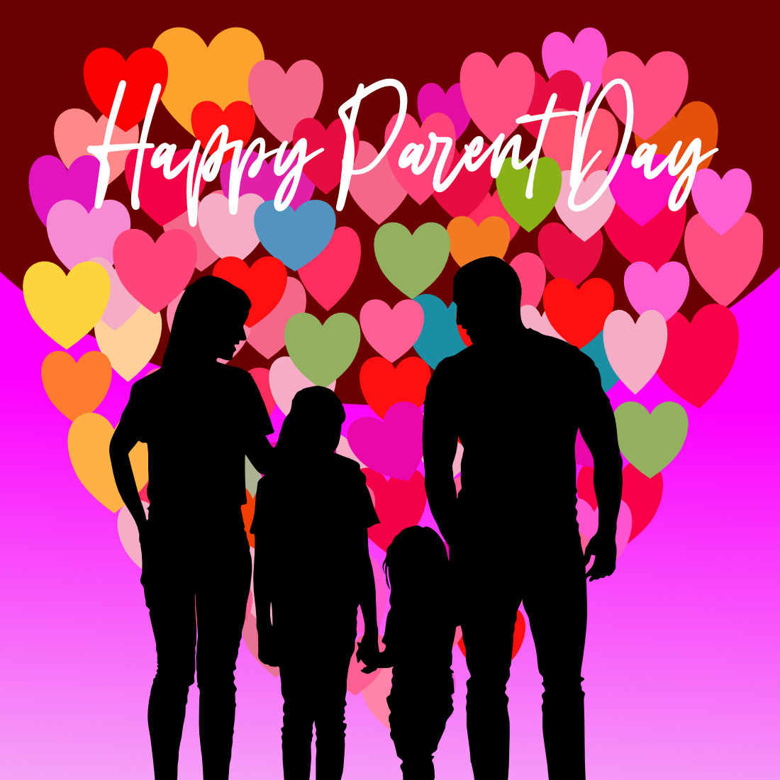 Illustration National Parent Day Cute Template family.