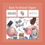 Back to school clipart fashion - main image preview.