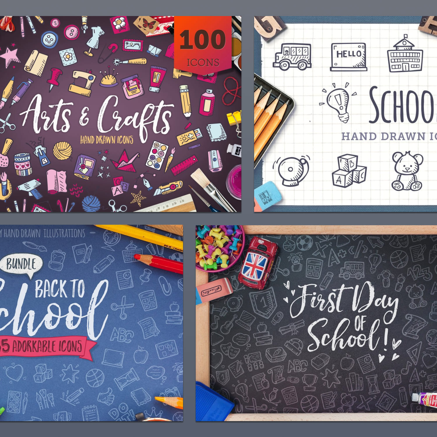 Back To School - Hand Drawn Icons created by Good Stuff No Nonsense.