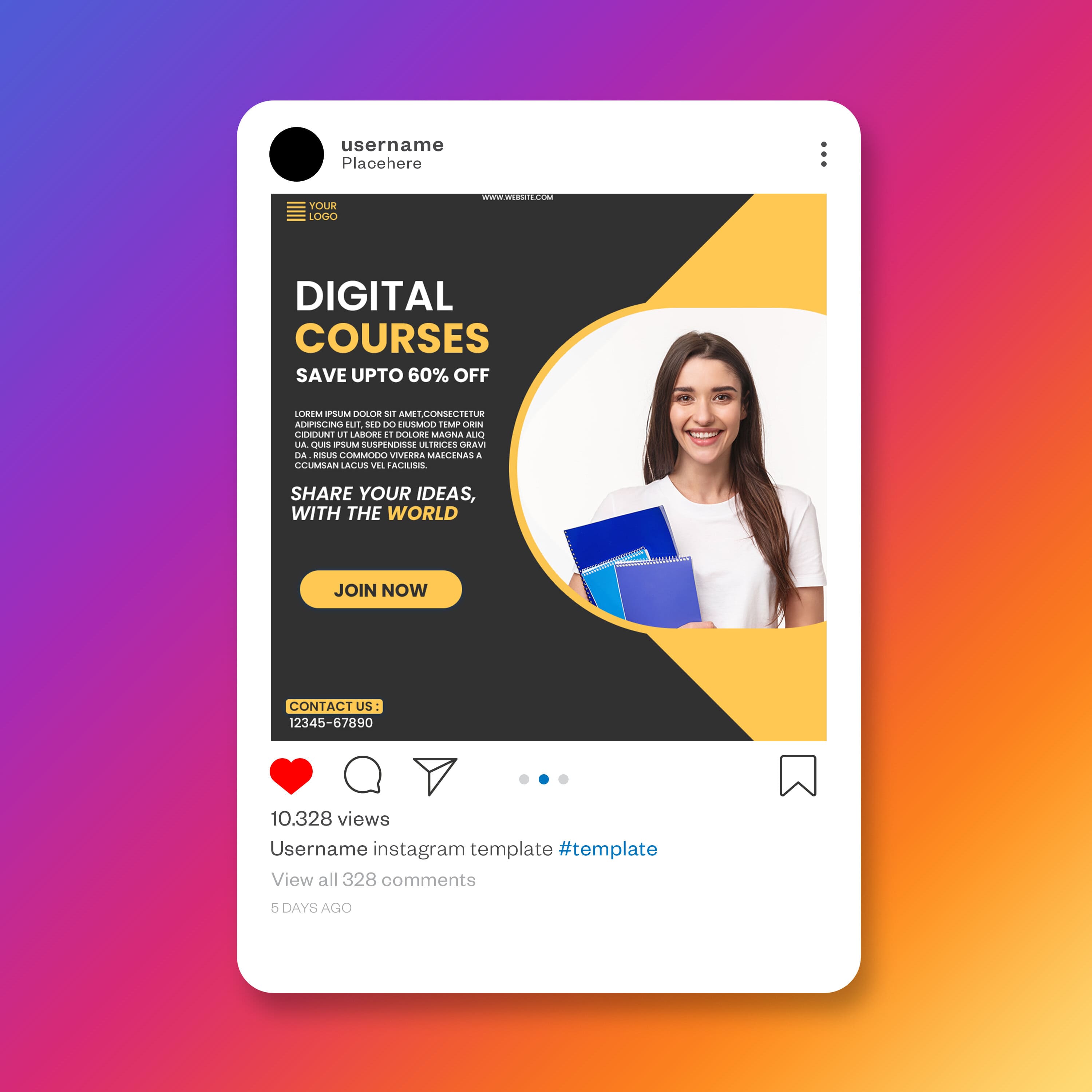 3 Instagram Post Bundle - Education & Teaching