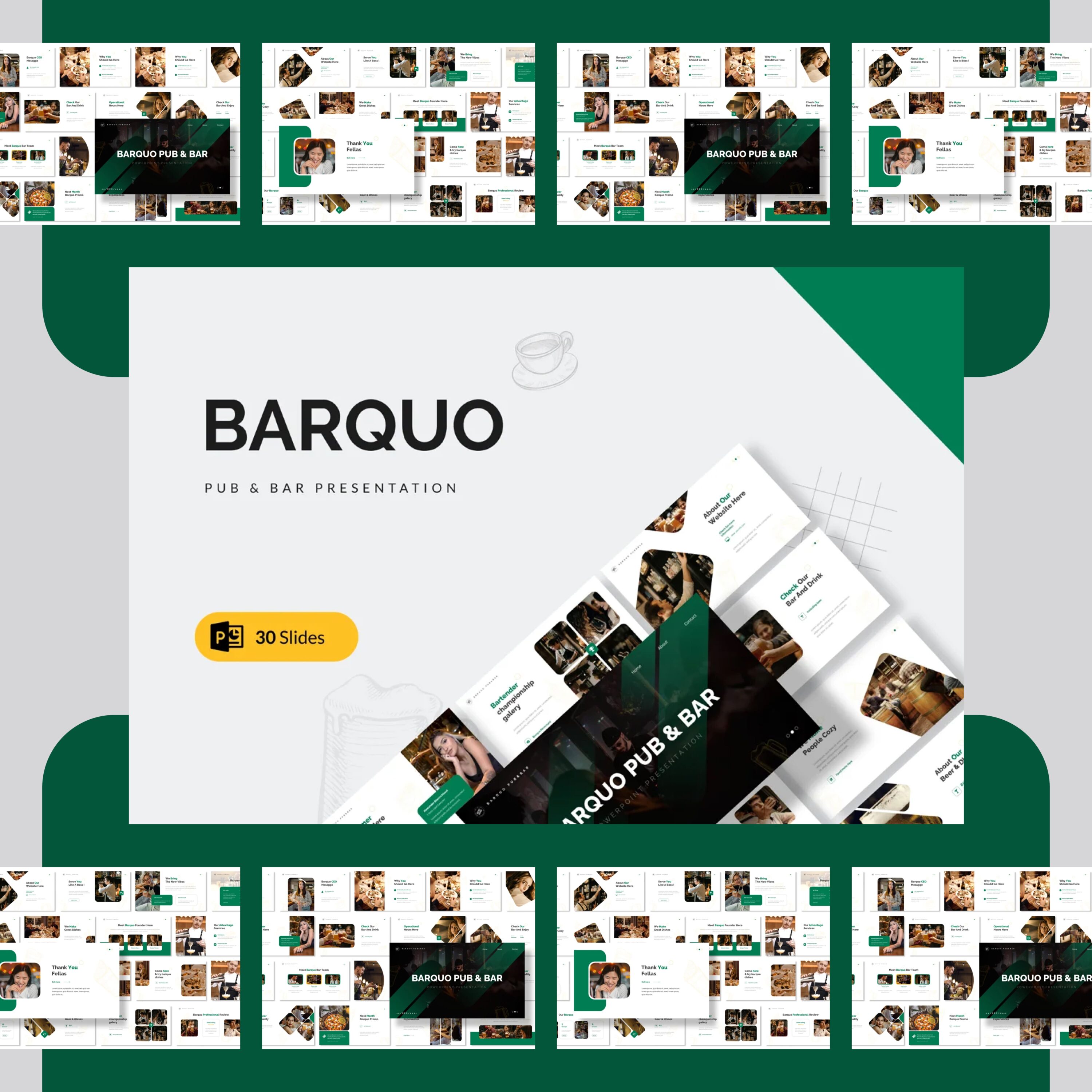 Barquo – Pub & Bar PowerPoint.