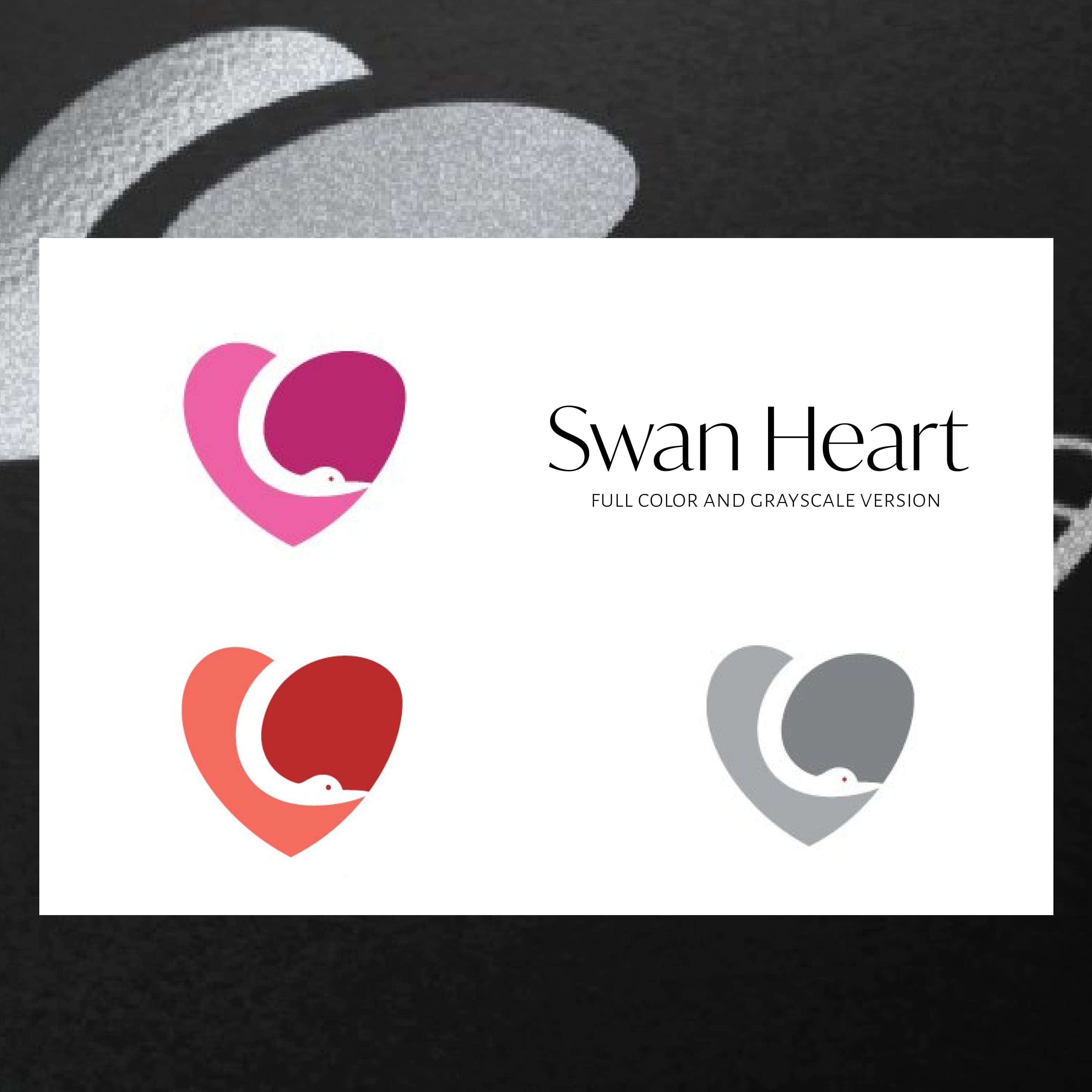 Beautiful Cute Swan Heart Love.