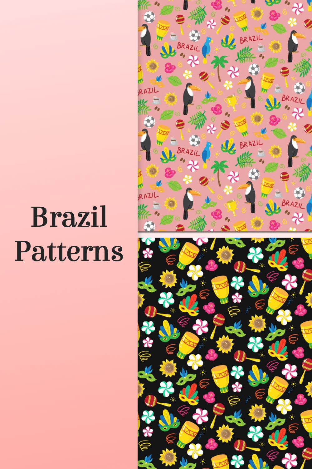Brazil patterns - pinterest image preview.
