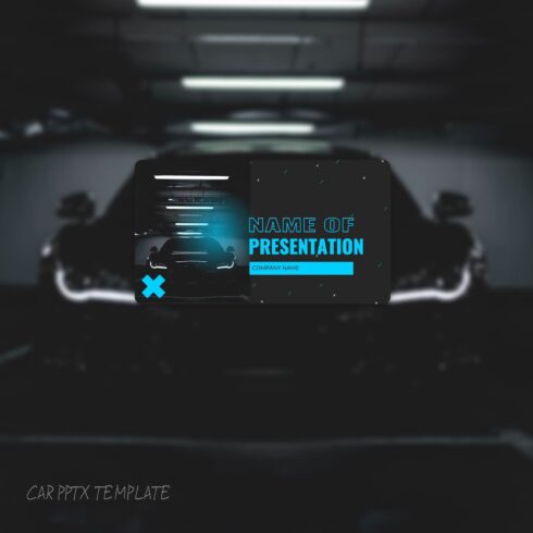 Car PPTX template - main image preview.