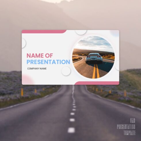 Car presentation template - main image preview.