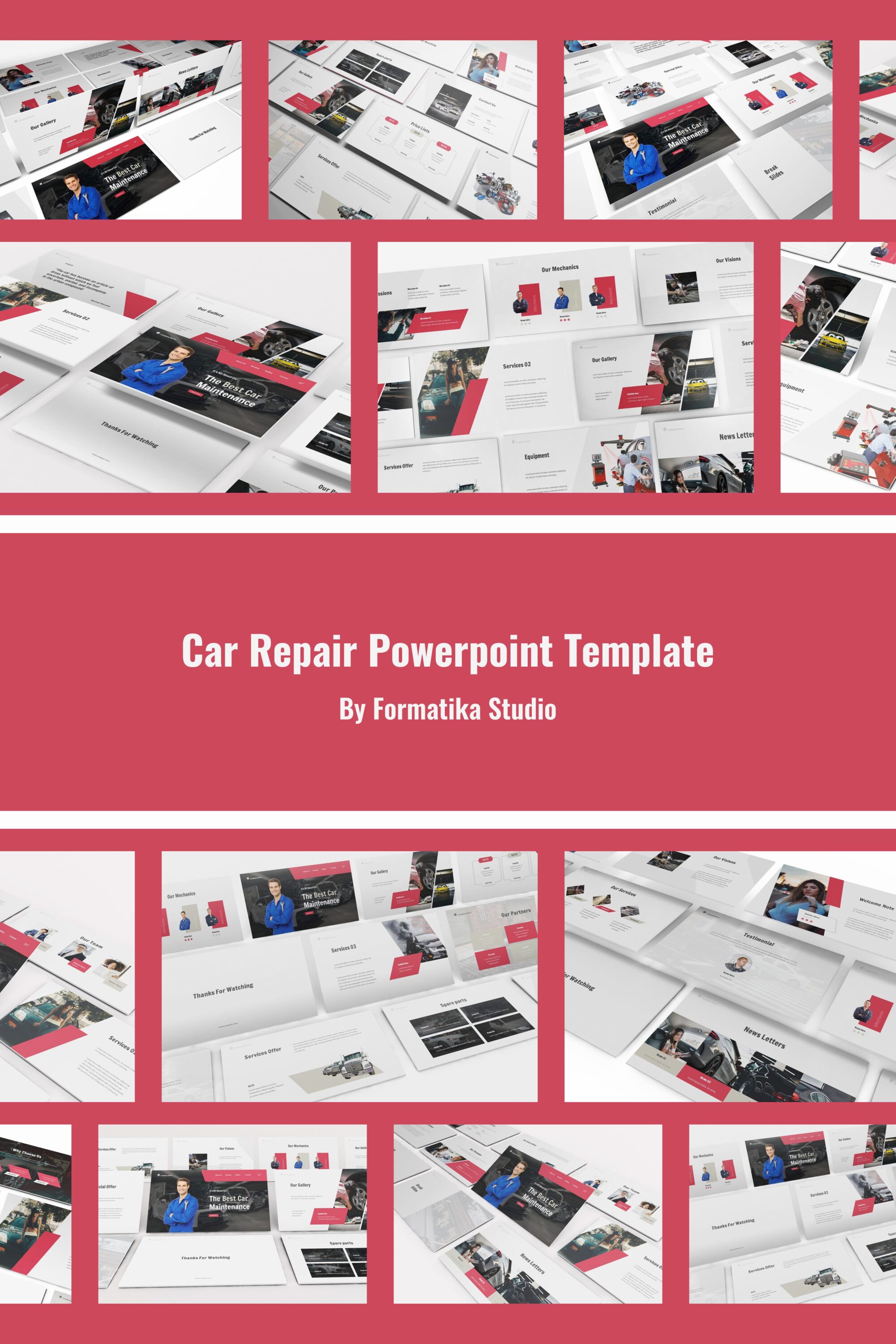 car repair powerpoint template 03