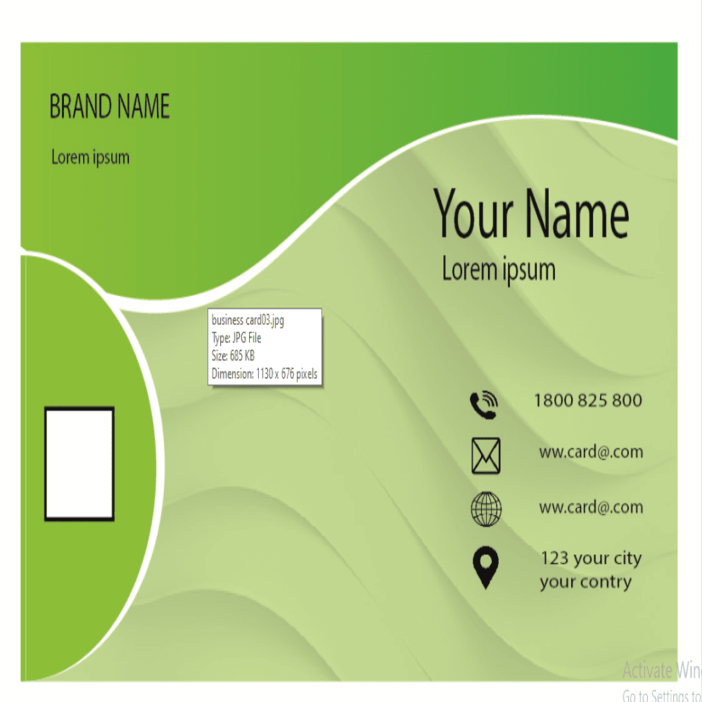 business card single or double side front and back - MasterBundles