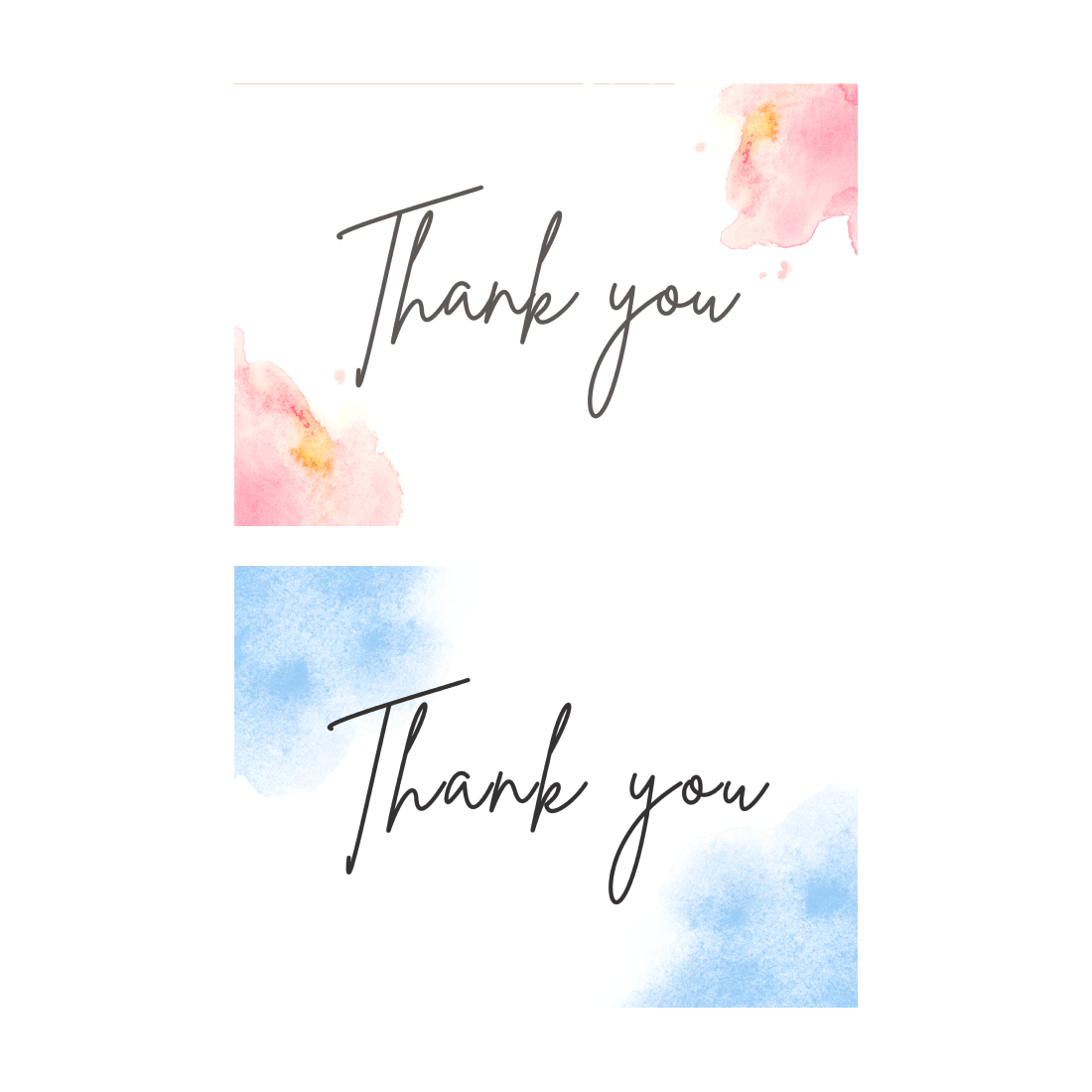 Best 10 Minimalist Thank You Card Template in just $1 (Grab Deal)