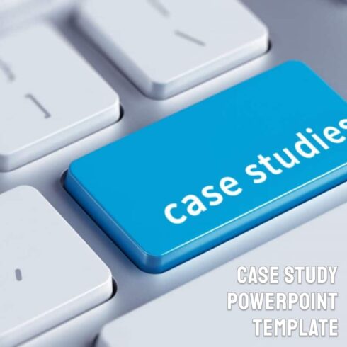 Case study powerpoint template - main image preview.