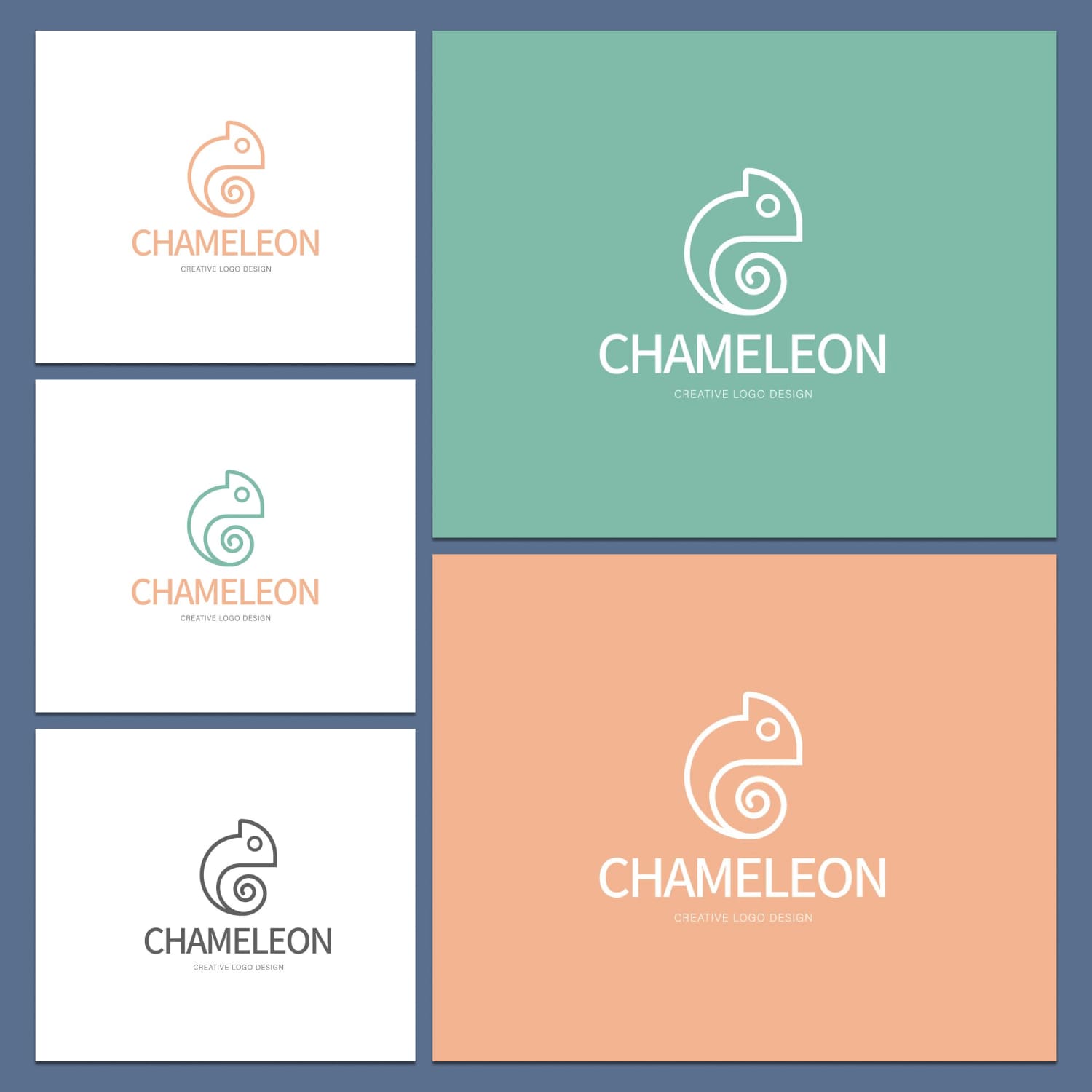 Chameleon logo design created by Logocreative.
