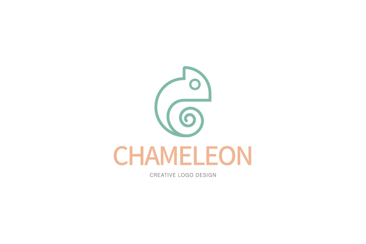 Cover image of Chameleon logo design.