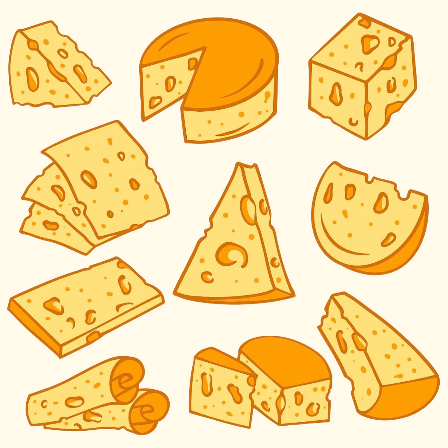 Cheese Element - Doodle Pack created by STR Graphs.