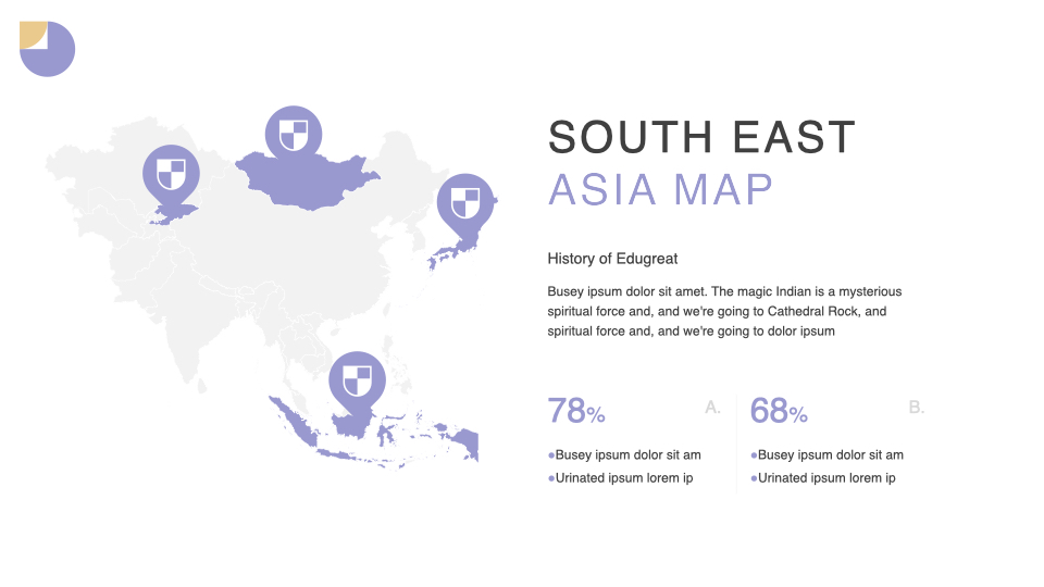 South East Asia map.