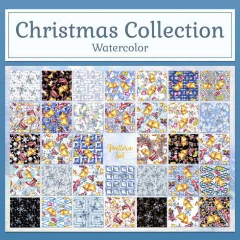 Christmas Collection PNG Watercolor main cover.