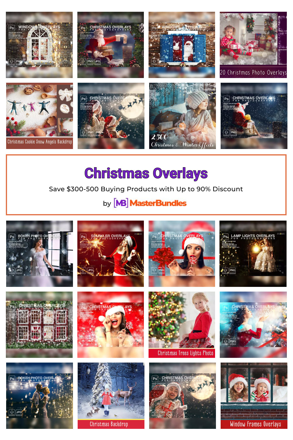 Christmas Overlays Pinterest image.