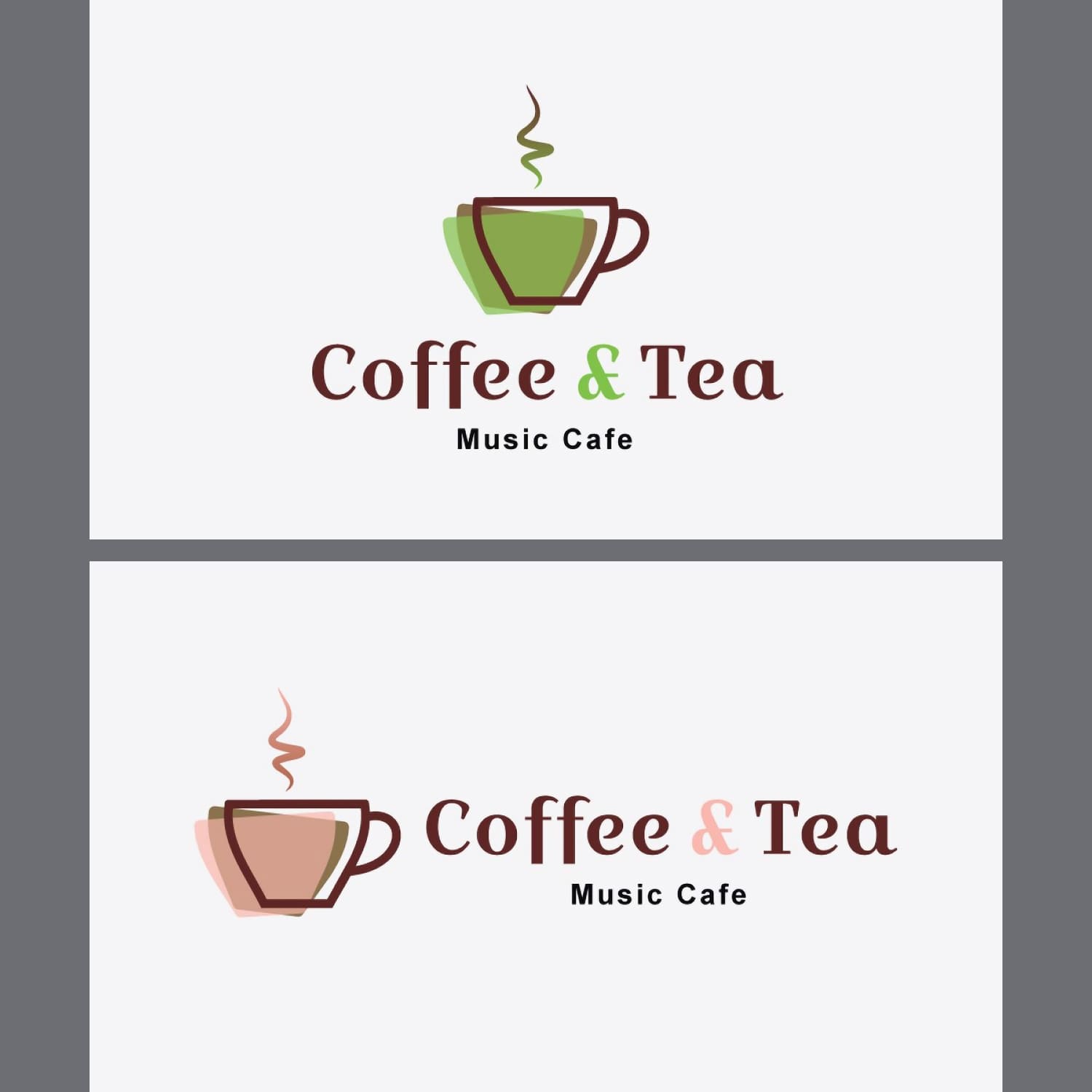 Coffee & Tea Logo created by MotionMount.