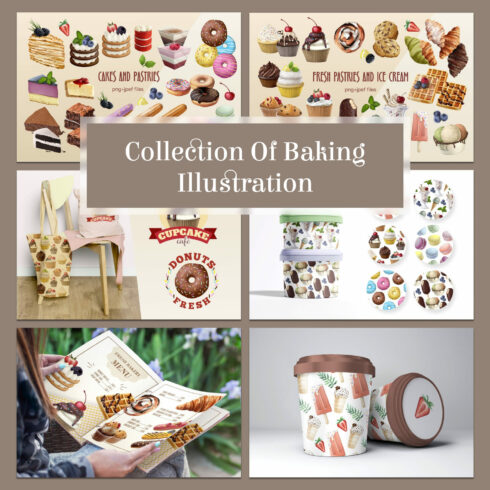 Collection of baking illustration - main image preview.