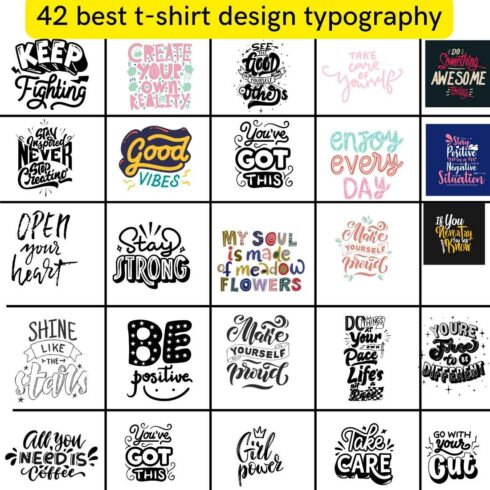 42 Best Tshirts Design Cover Image.