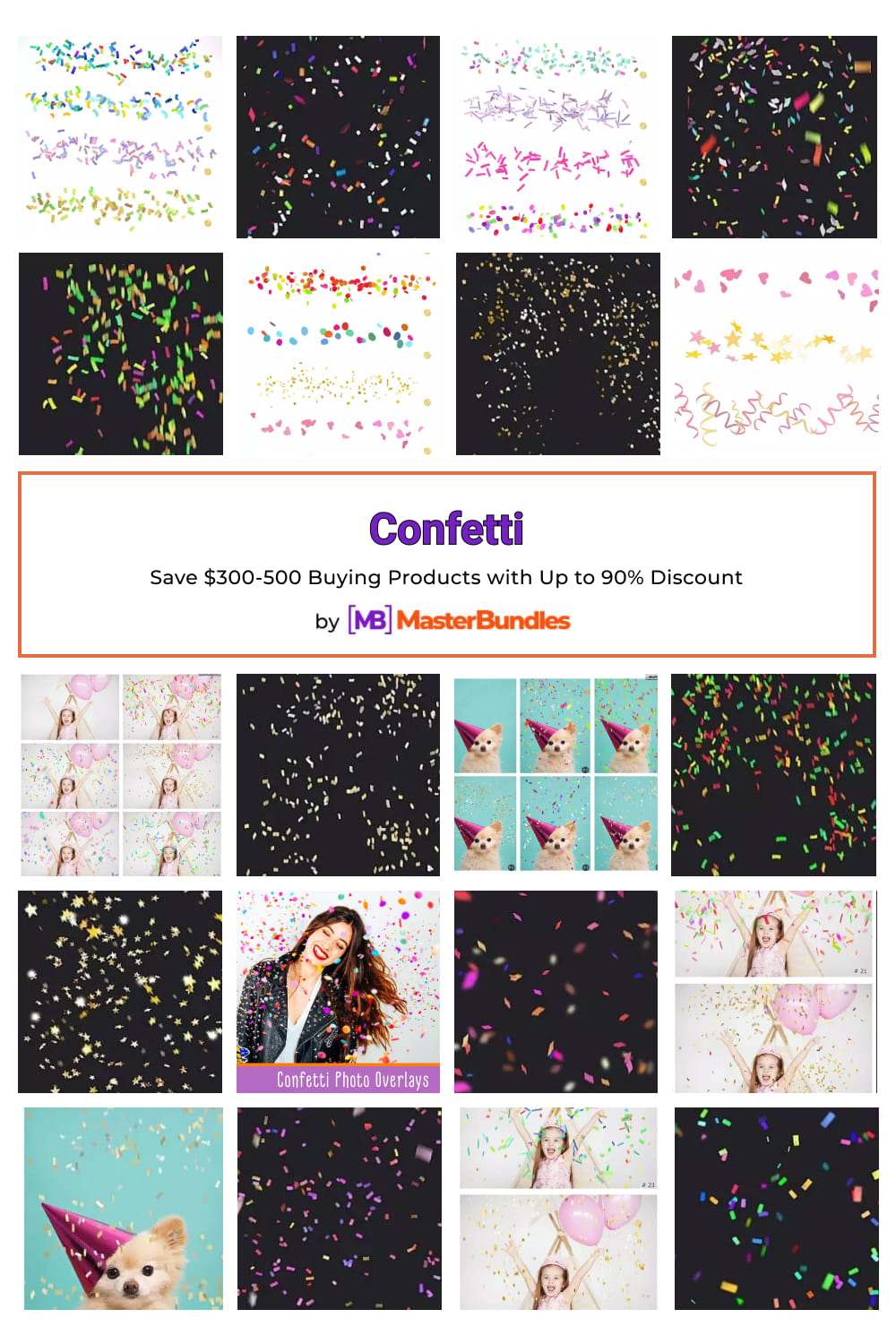 Confetti Overlays Pinterest image.