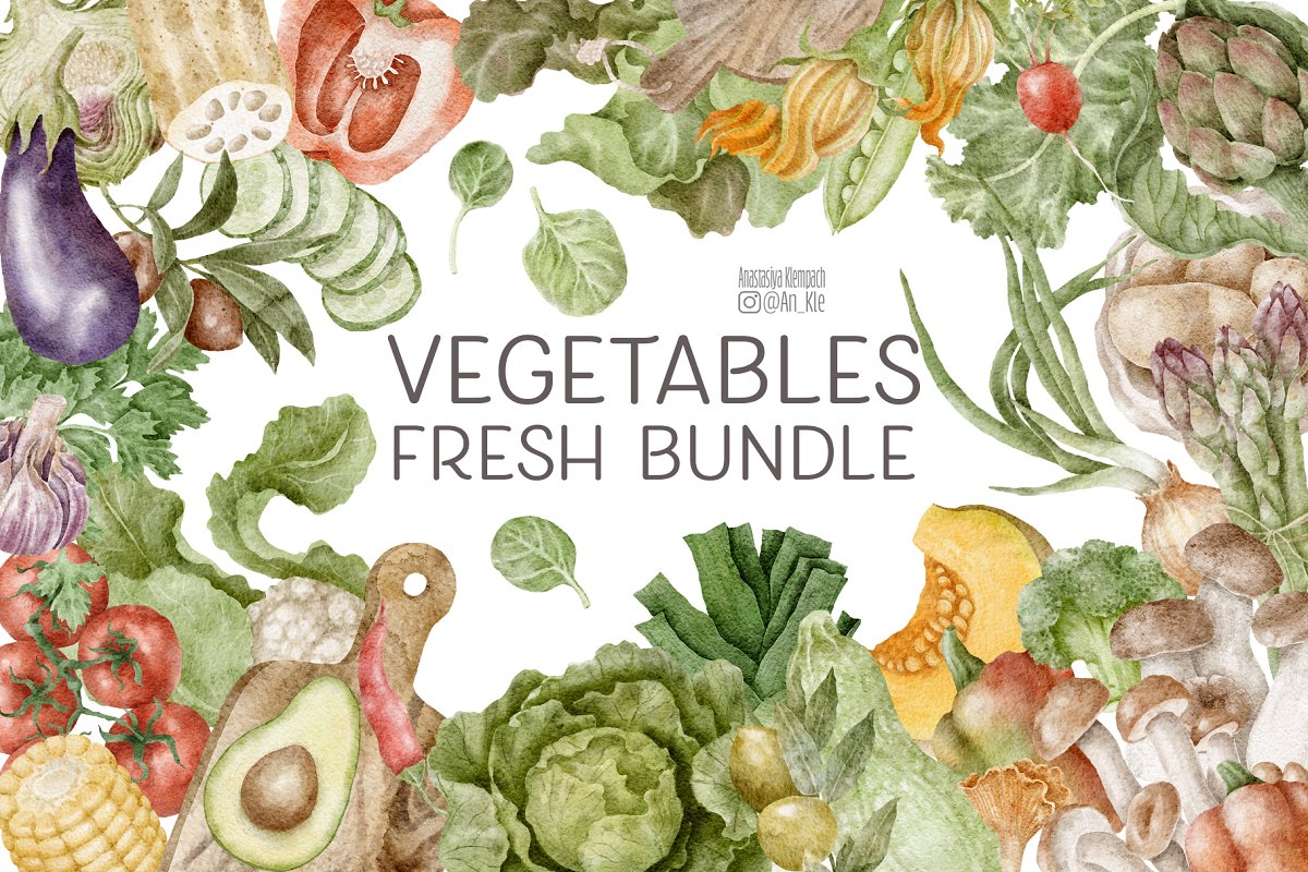 Cover image of Vegetables bundle.