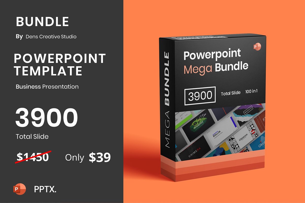 Cover image of Powerpoint Mega Bundle - Vol.1.